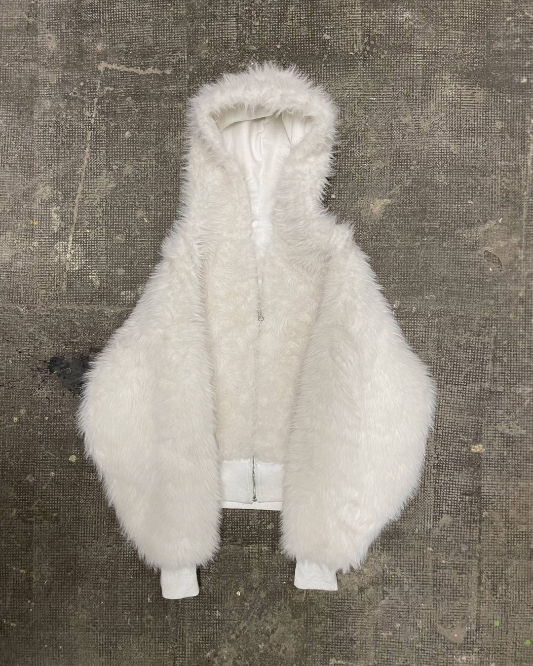 Reversible Faux-Fur Yeti Hoodie
