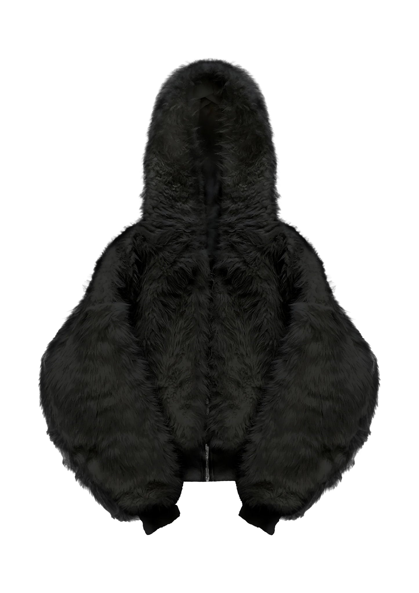 Reversible Faux-Fur Yeti Hoodie