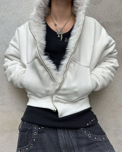 Reversible Faux-Fur Yeti Hoodie